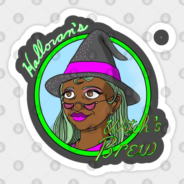 Halloran's Witch's Brew Variant 10 Sticker by Halloran Illustrations